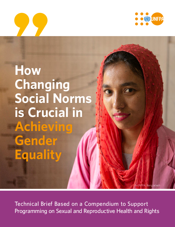 Technical Brief: How Changing Social Norms is Crucial in Achieving Gender Equality