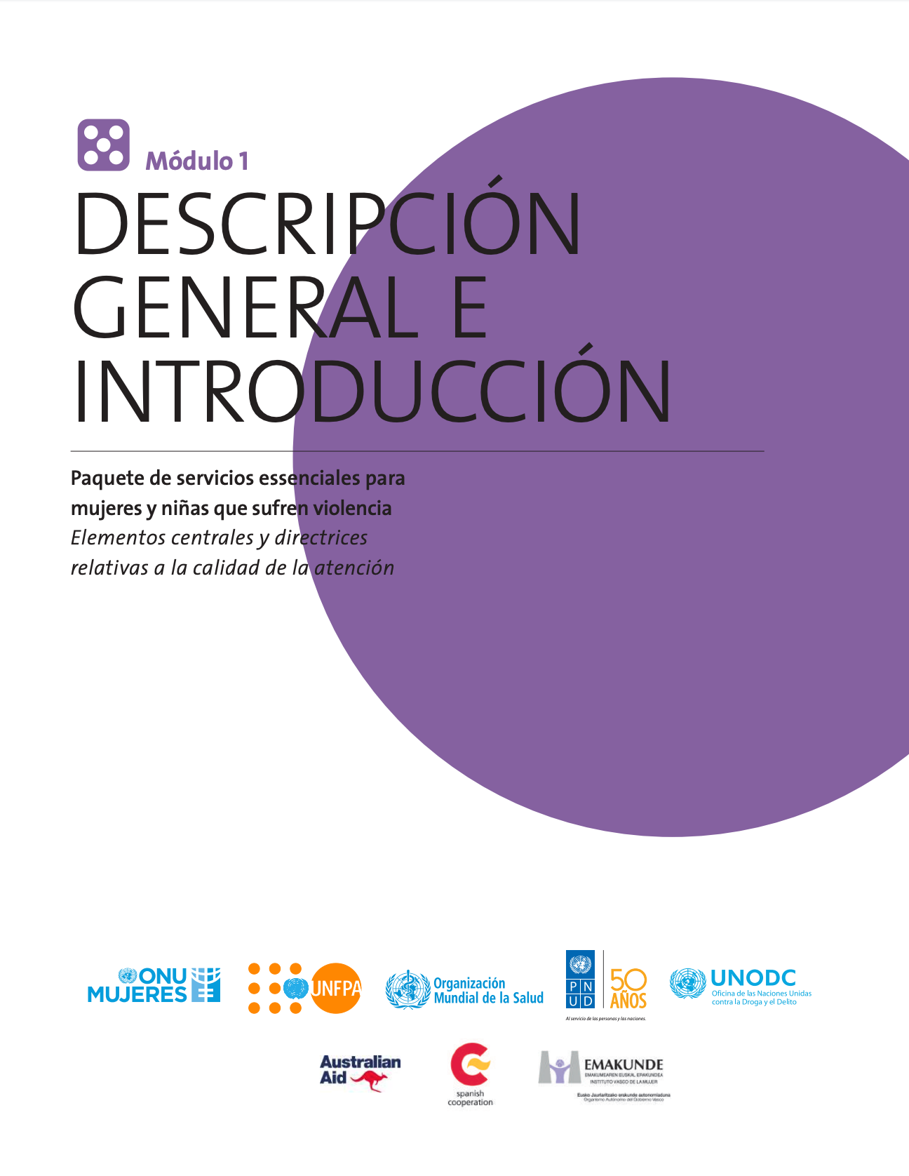 Paquete de servicios essenciales para mujeres y niñas que sufren violencia