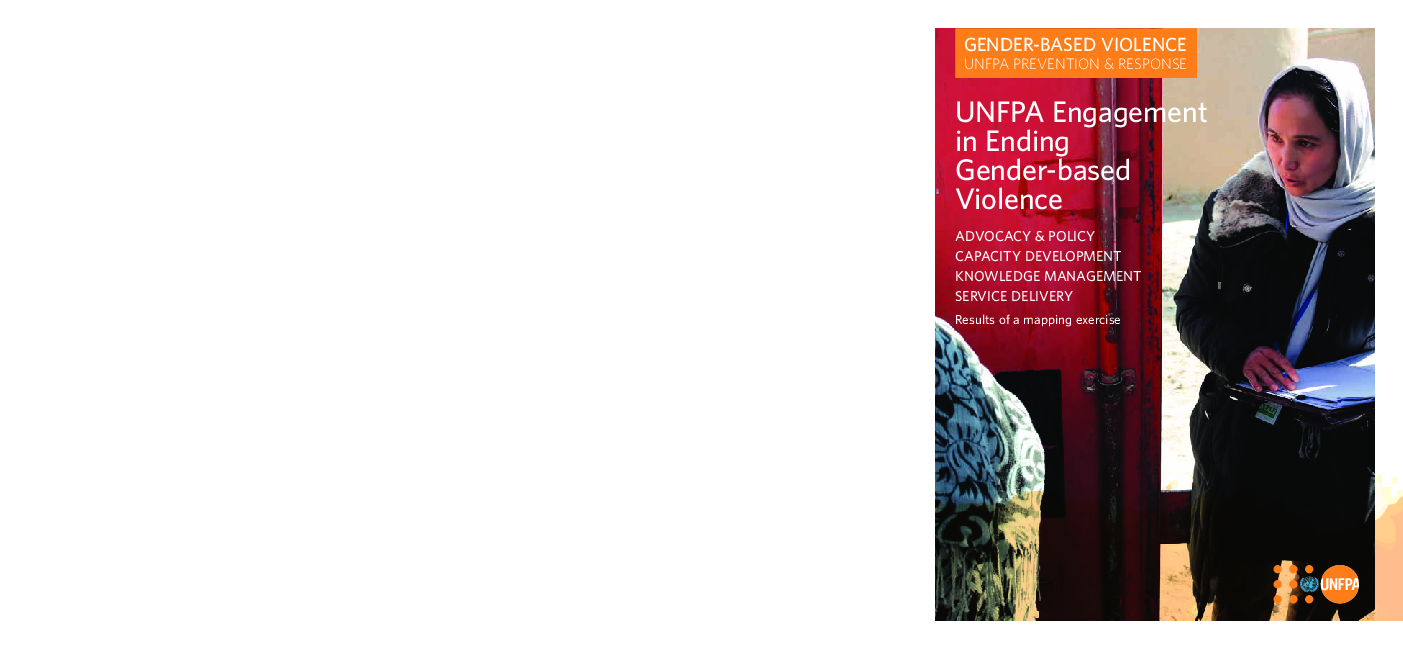 UNFPA Engagement in Ending Gender-based Violence