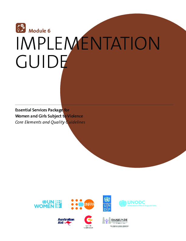Essential Services Package for Women and Girls Subject to Violence Module 6