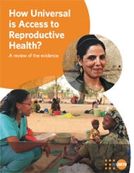 How Universal is Access to Reproductive Health?