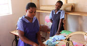 Periods not a problem thanks to pad-making club in Malawi