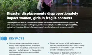 Disaster displacements disproportionately impact women, girls in…