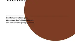 Essential Services Package for Women and Girls Subject to…